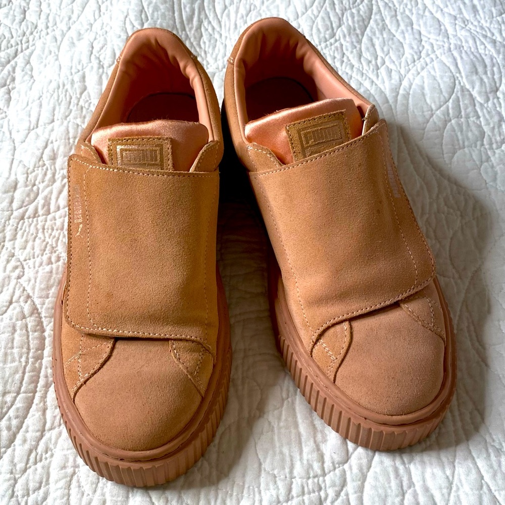 PUMA Ballet Pink Suede Leather Sneakers 🩰